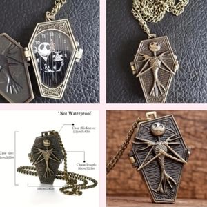 Jack skellington Nightmare Before Christmas Pocket Watches.